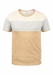 !Solid Cody Herren T-Shirt Kurzarm Shirt mit Streifen und Rundhalsausschnitt (1991) Cornstalk (796323)