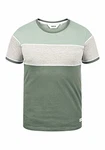 !Solid Cody Herren T-Shirt Kurzarm Shirt mit Streifen und Rundhalsausschnitt (1991) Grün (793776)