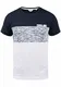 Solid SDSinor Herren T-Shirt Kurzarm Shirt mit Streifen Rundhals-Ausschnitt Brusttasche 100% Baumwolle Regular fit, Größe:L, Farbe:Insignia Blue (1991)