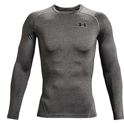 Under Armour HeatGear Armour Comp LS Funktionsshirt Carbon Heather / Black