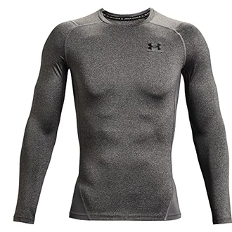 Under Armour HeatGear Armour Comp LS Funktionsshirt Carbon Heather / Black