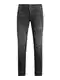 Herren Jack & Jones Jeans Slim Fit Flat Front JJITIM JJORIGINAL Denim Stretch Hose mit Knöpfen, Farben:Dunkelgrau, Größe Jeans:32W / 32L