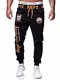 OneRedox Herren Jogginghose Sporthose Männer Trainingshose Sweatpants 601 Schwarz-orange M