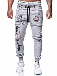 Herren Jogginghose Sporthose Männer Trainingshose Sweatpants 601 Grau M
