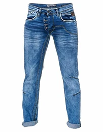 Herren Jeans Rusty Neal Jeanshose ''''Ruben'''' Regular Fit ''''DIE ETWAS ANDERE Jeans'''' Stretch Denim, Hosengröße:30W / 34L, Denim Color:8442-30