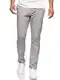 Indicode Herren Bryne Stoffhose aus Baumwolle & Leinen   Herrenhose Freizeithose Männer Lt Grey M