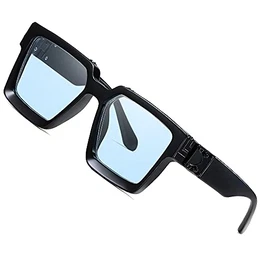 Retro Millionaire Sonnenbrille Square Metal Punk Rock Hip Hop Sonnenbrille Männer Frauen