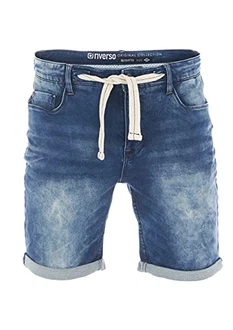 riverso Herren Jeans Shorts RIVPaul Kurze Hose Sommer Bermuda Stretch Denim Short