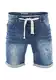 riverso Herren Jeans Shorts RIVPaul Kurze Hose Sommer Bermuda Stretch Denim Short Sweathose Baumwolle Grau Blau Dunkelblau w30 - w42, Größe:W 32, Farbe:Middle Blue Denim (M190)
