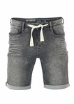 riverso Herren Jeans Shorts RIVPaul Kurze Hose Sommer Bermuda Stretch Denim Short Grau