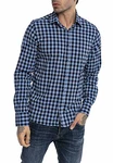 Redbridge Hemd Freizeithemd Modern Fit Hellblau/Dunkelblau/Blau