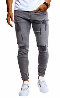 Leif Nelson Herren Jeans Hose Slim Fit Denim LN9150 Blau/Schwarz/Weiß/Grau (LN9150)