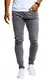 Leif Nelson Herren Hose Jeans Stretch Jeanshose Chino Cargo Hose Jogger Freizeithose Slim Fit LN9145 W32L32 Grau