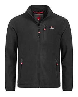 Höhenhorn Eigler Herren Fleece Jacke Full Zip Schwarz (1020)