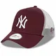 New Era Trucker Mesh Cap im Bundle mit UD Bandana NY Maroon/White #4097