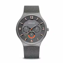 Herren Analog Quarz Classic Collection Armbanduhr mit Edelstahl Armband und Saphirglas 33441-377