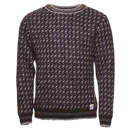 ICEWEAR Íslendingur Herrenpullover aus 100% Wolle Dezentes Muster und Rundhalsausschnitt Entworfen in Island