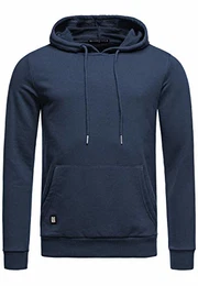 Herren Kapuzenpullover Hoodie Premium Basic Navyblau M