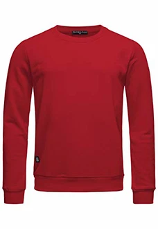 Red Bridge Herren Crewneck Sweatshirt Pullover Premium Basic Bordeaux Red Bridge Herren Crewneck Sweatshirt Pullover Premium Basic Bordeaux