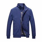 YOUTHUP Herren Langarm Jacke für Business Freizeit (1601) Blau (1601)