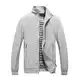 YOUTHUP Herren Jacke Leichte Freizeit Übergangsjacke Langarm Sommer Bomberjacke Outdoor Sportjacke, 1601 Grau, XL