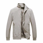 YOUTHUP Herren Langarm Jacke für Business Freizeit (1601) Grau