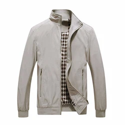 YOUTHUP Herren Langarm Jacke für Business Freizeit (1601) Grau