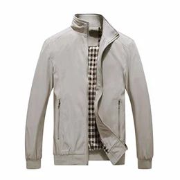 Herren leichte Jacke Langarm Bomberjacke Casual Sportjacke Übergangsjacke für Business Freizeit