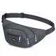 Ridirun wasserdichte Bauchtasche Gürteltasche Hüfttasche für Damen und Herren,3 Reißverschluss Taschen Wandern Outdoor Sport Hüfttasche Urlaub Geld Pouch Pack (Grau)