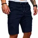 Cindeyar Herren Shorts Sommer Chino Jeans Kurze Hosen Stretch Jogger Cargo Shorts Slim-Fit (S, 175Dunkelblau)