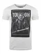 riverso Herren T-Shirt RIVLukas Fotodruck Rundhals O-Neck Kurzarm Shirt Regular Baumwolle Grün Blau Weiß Grau Gelb Türkis S M L XL XXL 3XL 4XL 5XL, Größe:M, Farbe:Hellgrau Löwe (IJD)