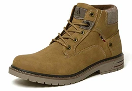 Winter Herrenstiefel Wasserdicht Winterstiefel Herren Warm Schnürstiefel Khaki Gr.43