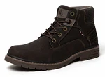 Mishansha Winter Herrenstiefel Wasserdicht Warm Schnürstiefel Braun
