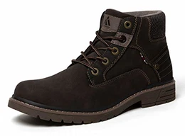 Herren Winterschuhe Wasserdicht Winter Herrenstiefel Warm Herbstschuhe Braun Gr.39