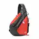 FANDARE Leicht Brusttasche Sling Rucksack Schultertasche Chest Bag Crossbody Umhängetasche Sporttasche für Herren Damen Junge Mädchen Reise Crossover Daypack Wandern Bergsteigen Reisen Polyester Rot