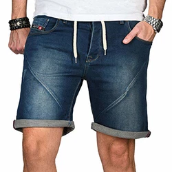 A. Salvarini Herren Sweat Shorts Kurze Hosen [AS-243, AS-241, AS-240] Blau (AS-240-Blau-W32)