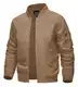 KEFITEVD Blouson Herren Sommer Jacke Leichte Bomberjacke Herbst Herrenjacke Baseball Jacket Dünne Sommerjacke mit Strickbündchen Military Jacke Khaki M KEFITEVD Blouson Herren Sommer Jacke Leichte Bomberjacke Herbst Herrenjacke Baseball Jacket Dünne Sommerjacke mit Strickbündchen Military Jacke Khaki M