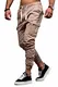 behype. Herren Cargo Chino-Hose Jogger Jeans-Hose 80-8388 Beige W36