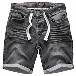 Amaci&Sons Herren Jeans Shorts J5001 Grau