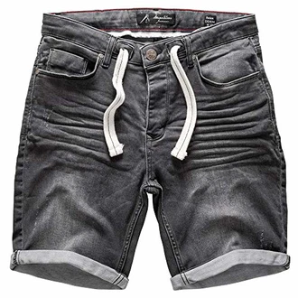 Amaci&Sons Herren Jeans Shorts J5001 Grau