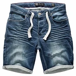 Amaci&Sons Herren Jeans Shorts J5001 D-Blau