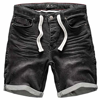 Amaci&Sons Herren Jeans Shorts J5001 Schwarz Amaci&Sons Herren Jeans Shorts J5001 Schwarz