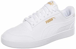 Unisex Shuffle Sneaker, White White Team Gold, 43 EU
