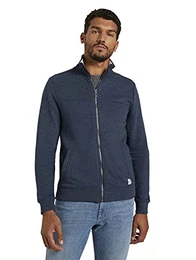 Herren Sweatjacke mit Stehkragen, 19024 - Sky Captain Blue White Melange, L
