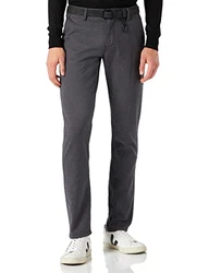 TOM TAILOR Denim Straight Fit Chinohose mit Gürtel Anthra (23975)