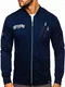 BOLF Herren Sweatshirt Stehkragen Reißverschluss Zip Täglicher Stil Street Style CRWS DNM 3805 Dunkelblau S [1A1]