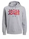 JACK & JONES Herren JJSPLASH Sweat Hood Pullover, Light Grey Melange/Detail:New Light Grey Melange, M