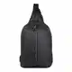 Bugatti Blanc Sling Bag Herren - Crossbag Sportliche Brusttasche für Männer - Crossbody Crossover Tasche, Schwarz