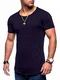 Rello & Reese Herren Oversize T-Shirt Crew Rundhals MT-7103 (Navy, M)