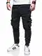 behype. Herren Cargo-Jeans Jogger-Jeans Biker Jeans-Hose 80-2370 Schwarz W32